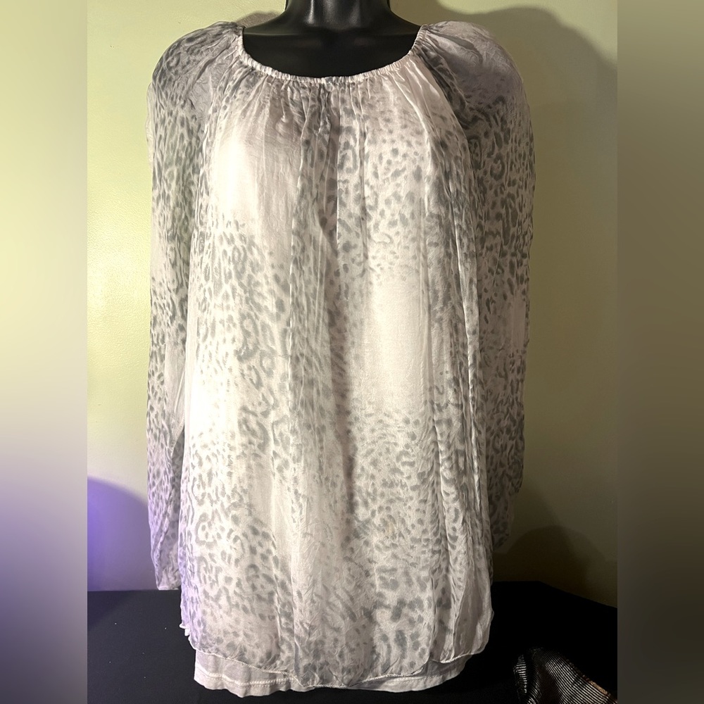 Animal printed top. Soft and breezy material.